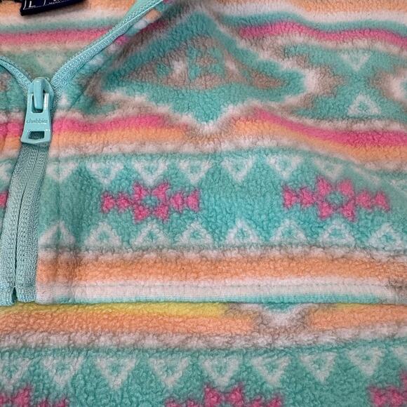 Chubbies Aztec Tribal Print The Flame Commander Unisex 1/4 Zip Fleece Pullover L - Picture 5 of 13